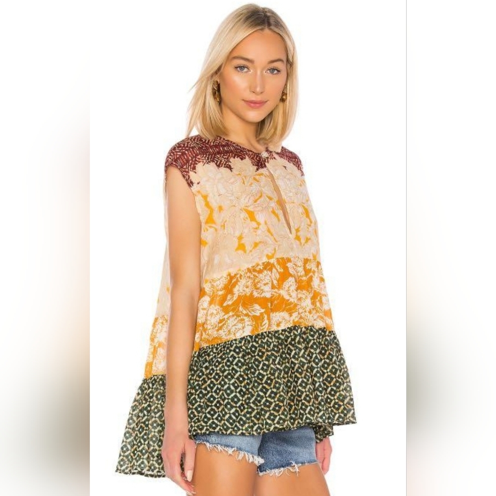 Free People Gotta Have You Tunic, Marigold Combo, Top